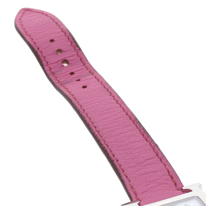 HERMES H watch Watches HH1.210 Stainless Steel/Leather Ladies