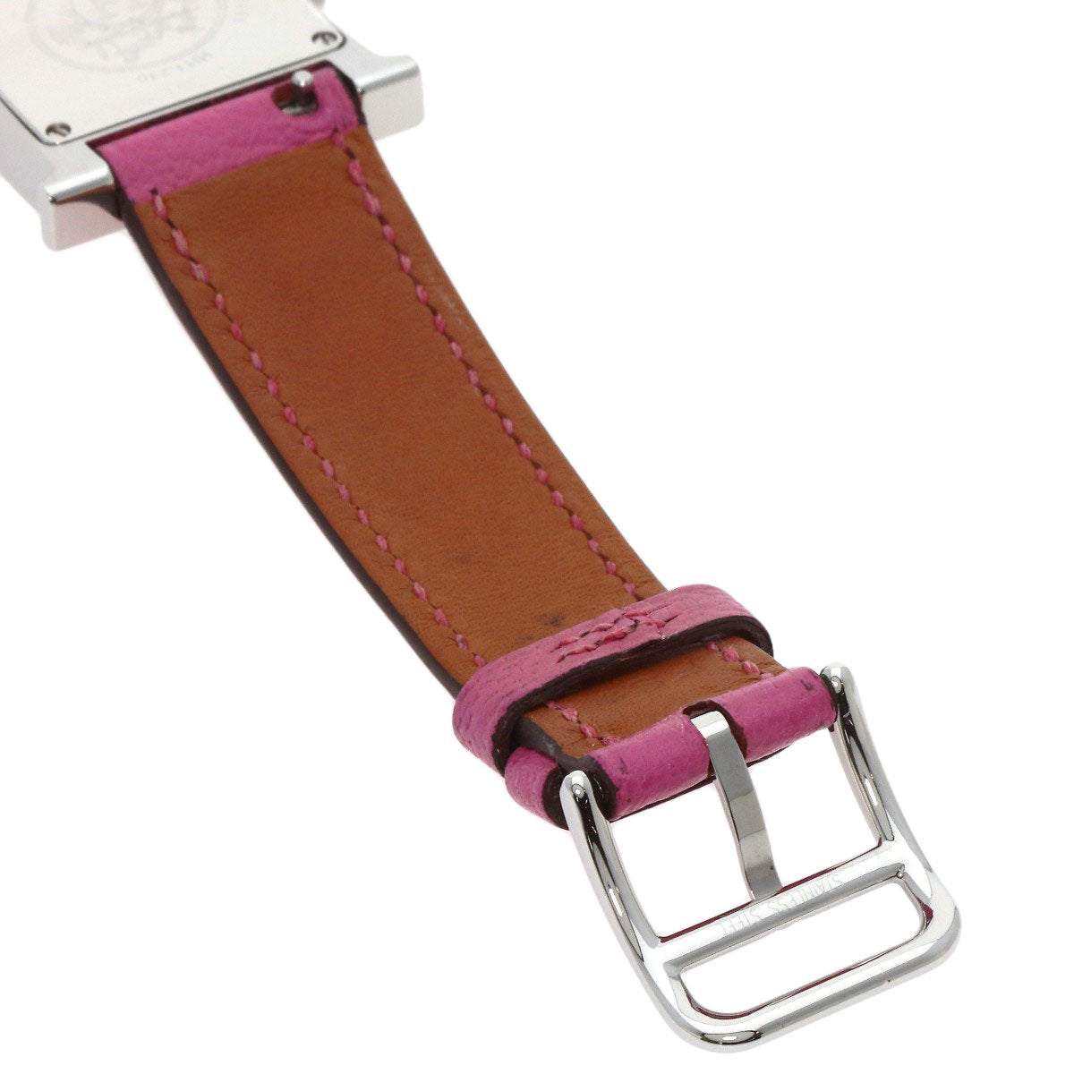 HERMES H watch Watches HH1.210 Stainless Steel/Leather Ladies