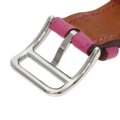 HERMES H watch Watches HH1.210 Stainless Steel/Leather Ladies