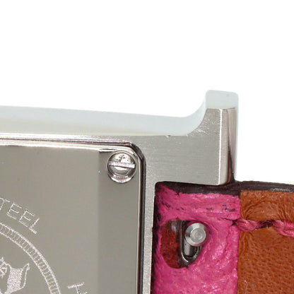 HERMES H watch Watches HH1.210 Stainless Steel/Leather Ladies