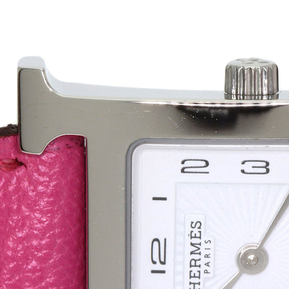 HERMES H watch Watches HH1.210 Stainless Steel/Leather Ladies