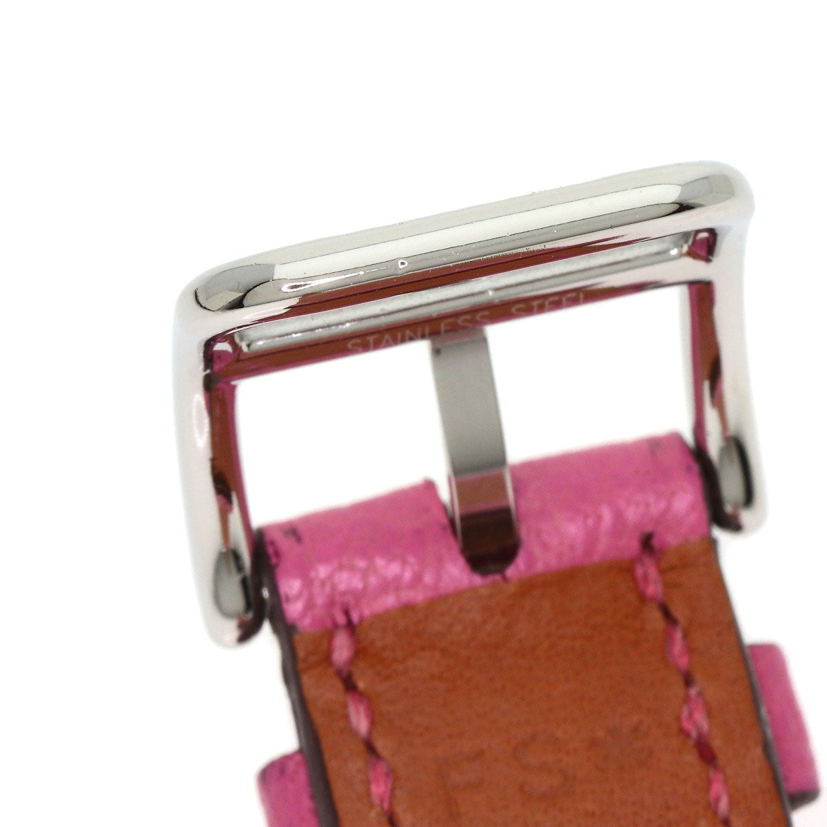 HERMES H watch Watches HH1.210 Stainless Steel/Leather Ladies