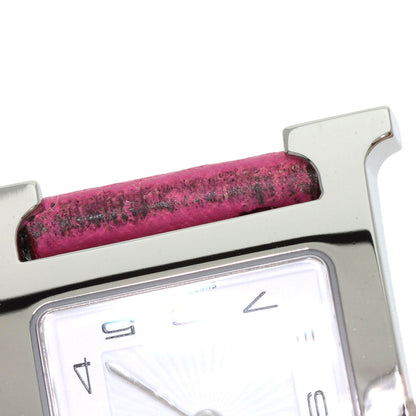 HERMES H watch Watches HH1.210 Stainless Steel/Leather Ladies