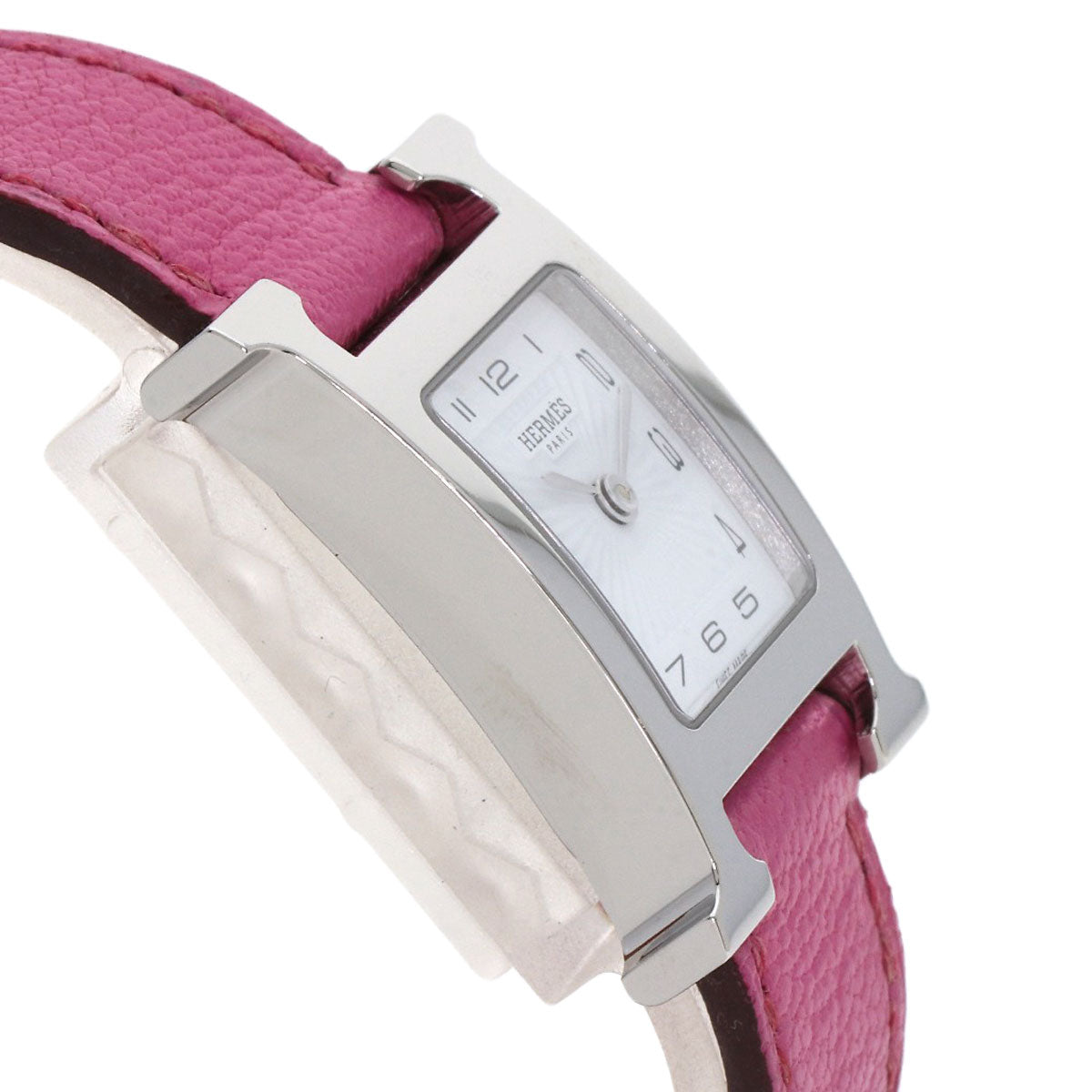 HERMES H watch Watches HH1.210 Stainless Steel/Leather Ladies