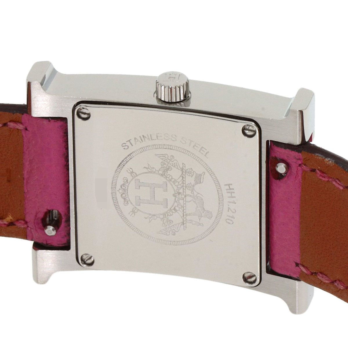HERMES H watch Watches HH1.210 Stainless Steel/Leather Ladies