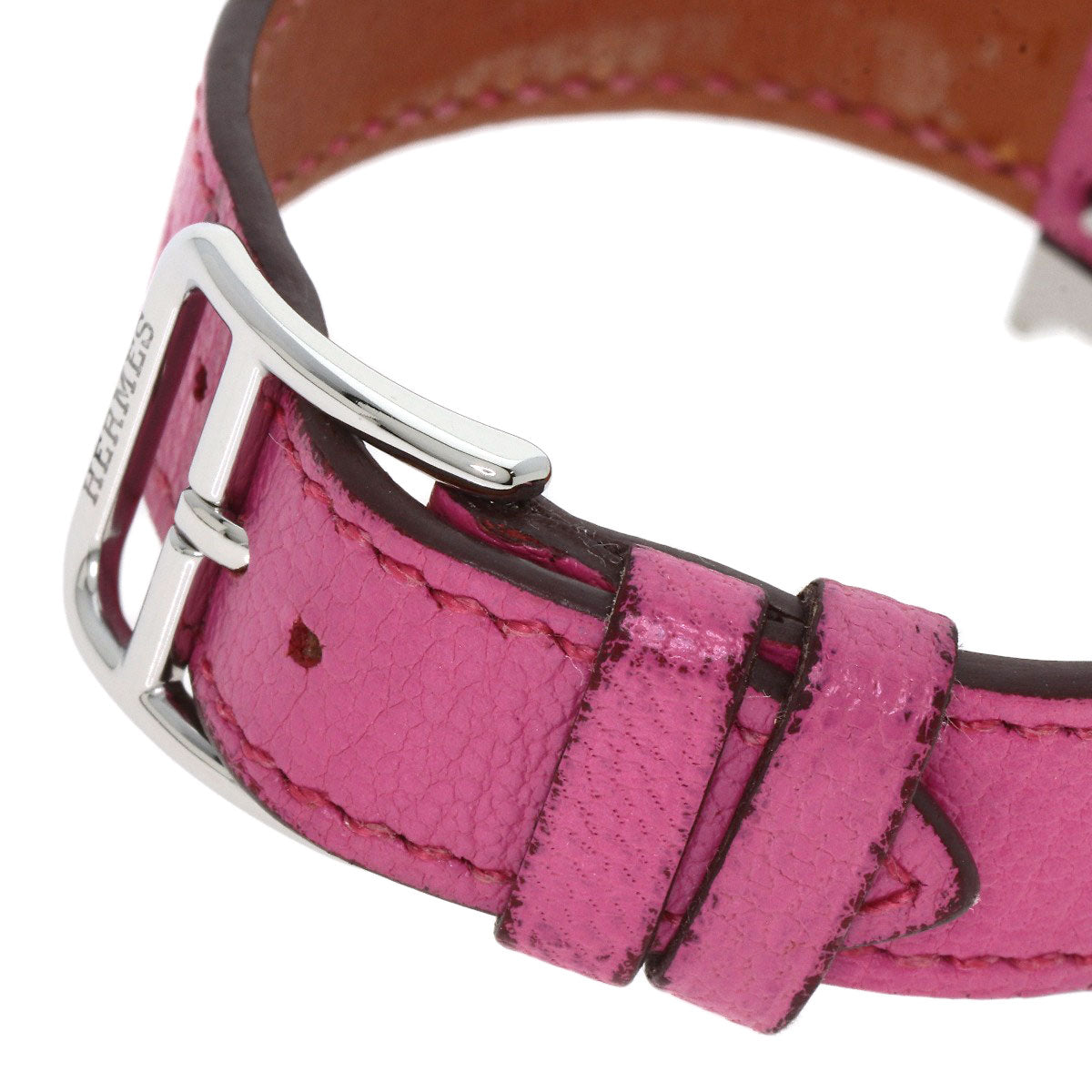 HERMES H watch Watches HH1.210 Stainless Steel/Leather Ladies