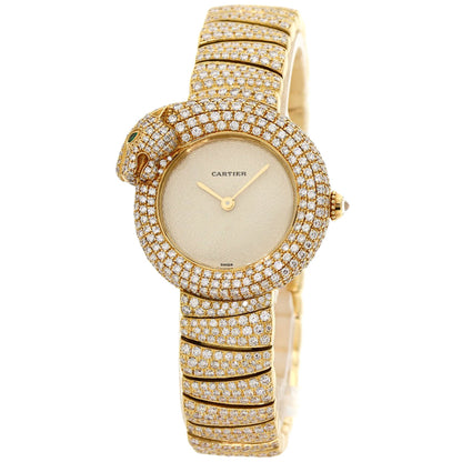 CARTIER PANTHERE1925 Panther Full Diamond Watches K18 Yellow Gold/K18YGxDiamond Ladies