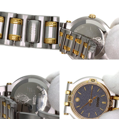 GUCCI Round face Watches 9000L Stainless Steel/SSxGP Ladies