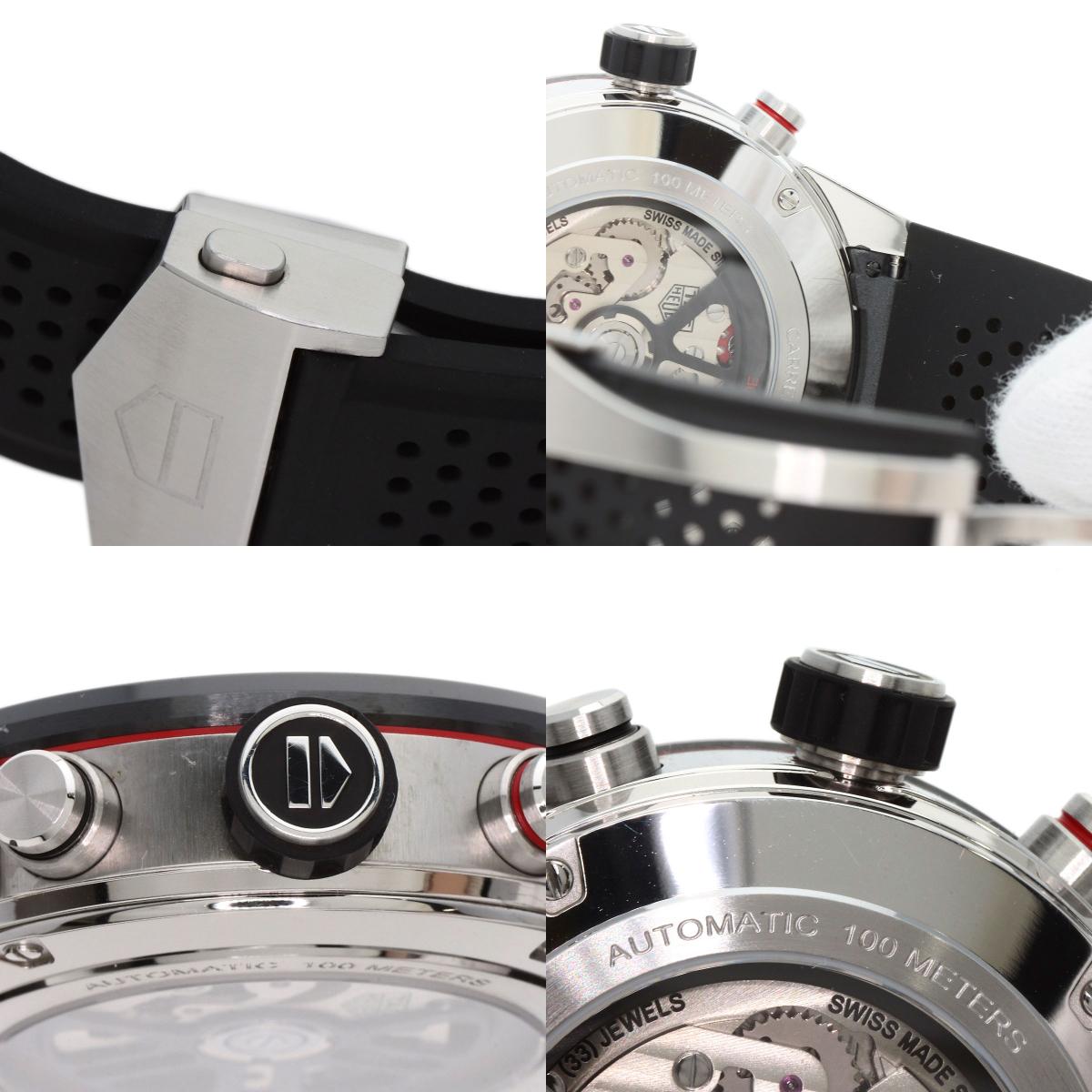 TAG HEUER Carrera Caliber 02 Watches CBG2A10 Stainless Steel/Rubber Ladies