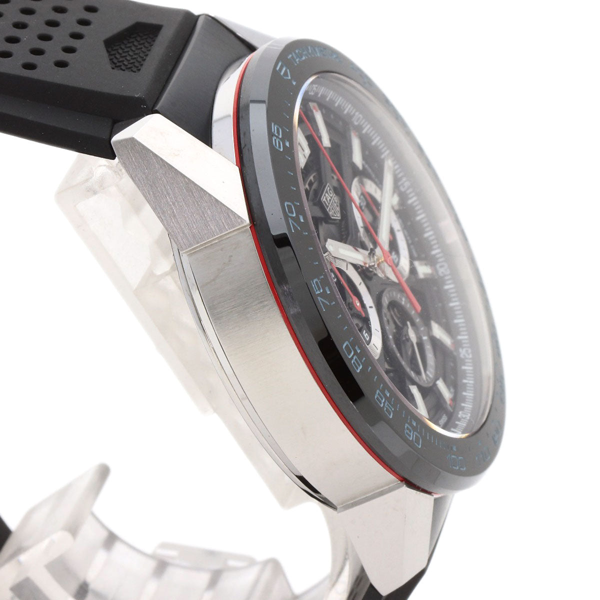 TAG HEUER Carrera Caliber 02 Watches CBG2A10 Stainless Steel/Rubber Ladies