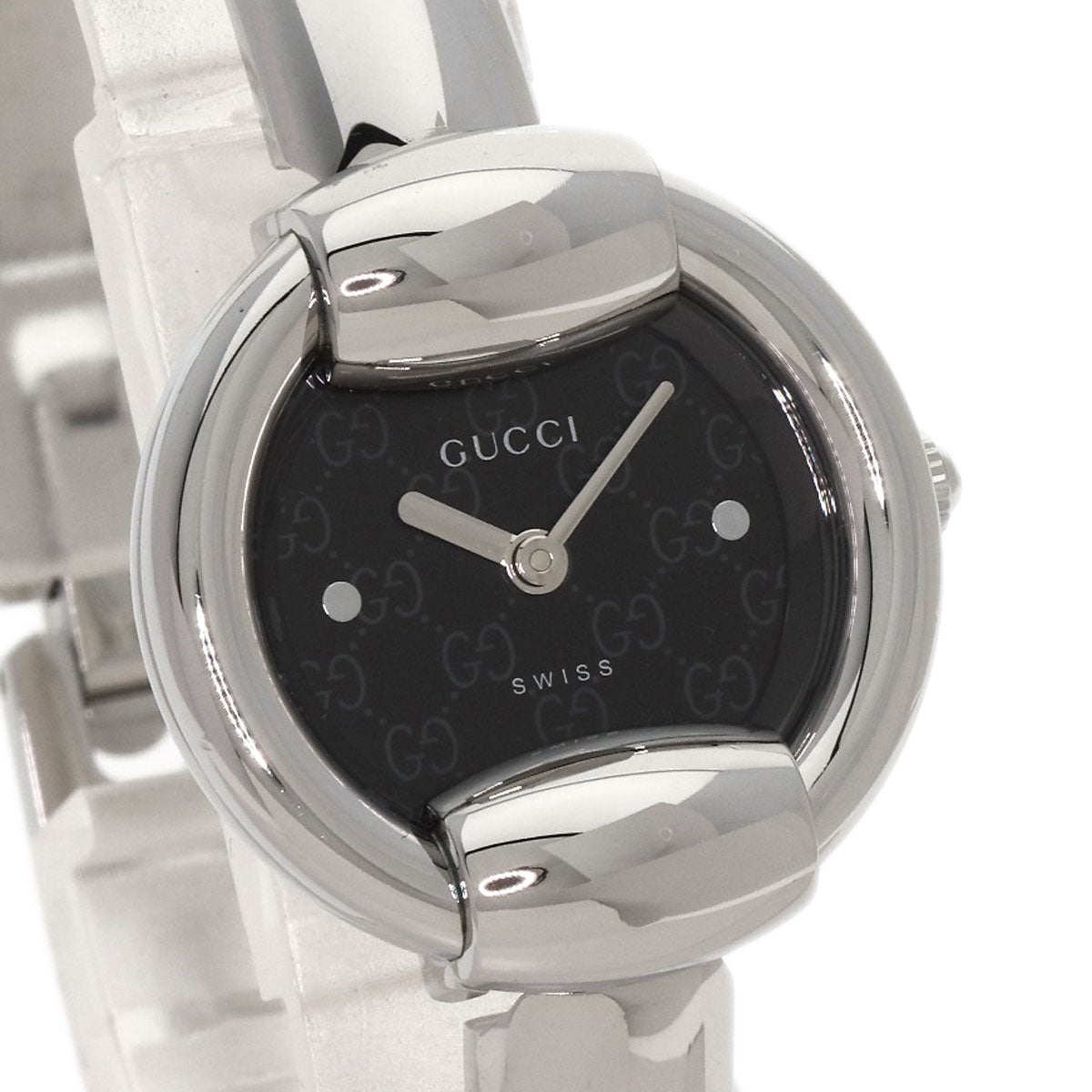 GUCCI Round face Watches 1400L Stainless Steel/Stainless Steel Ladies
