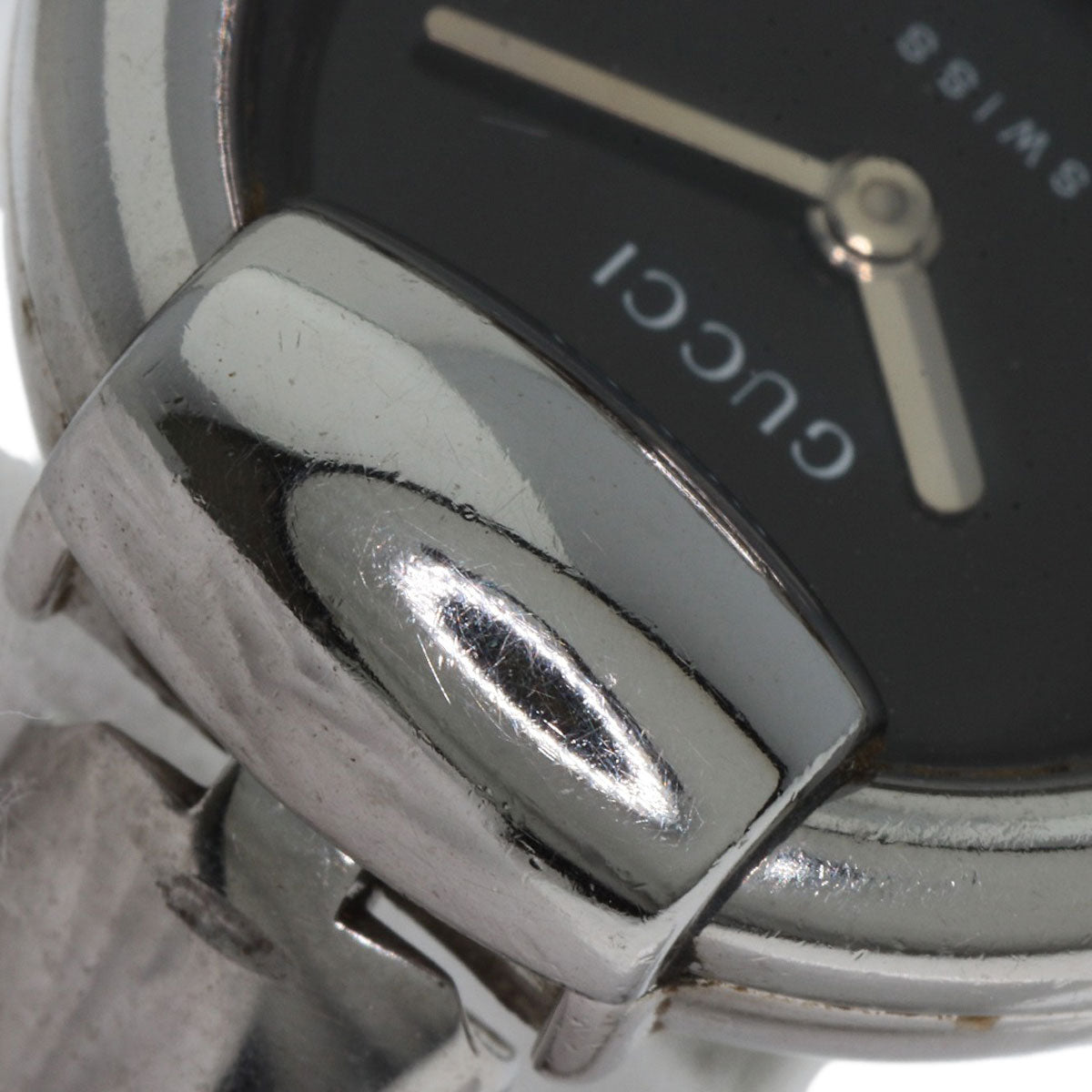 GUCCI round face bangle Watches 1400L Stainless Steel/Stainless Steel Ladies