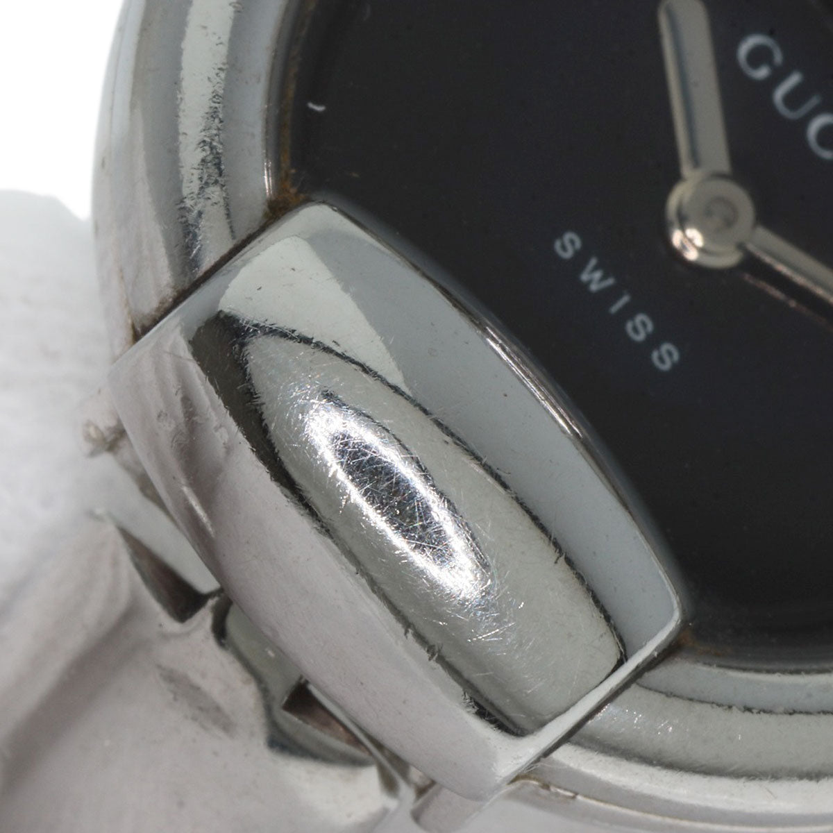 GUCCI round face bangle Watches 1400L Stainless Steel/Stainless Steel Ladies