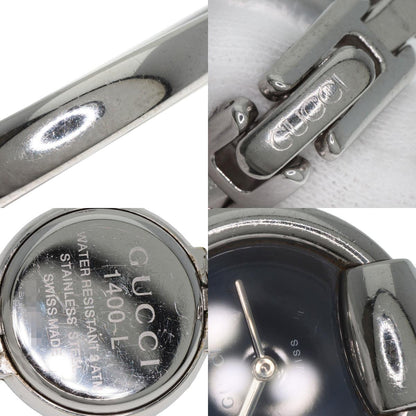 GUCCI round face bangle Watches 1400L Stainless Steel/Stainless Steel Ladies