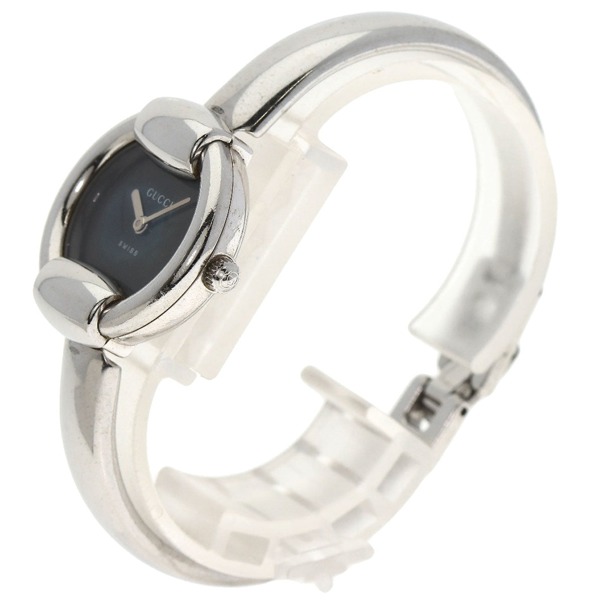 GUCCI round face bangle Watches 1400L Stainless Steel/Stainless Steel Ladies