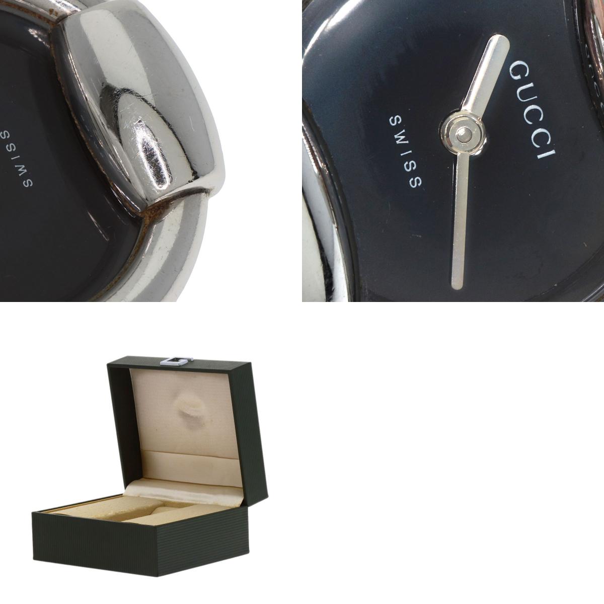 GUCCI round face bangle Watches 1400L Stainless Steel/Stainless Steel Ladies