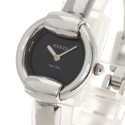 GUCCI round face bangle Watches 1400L Stainless Steel/Stainless Steel Ladies