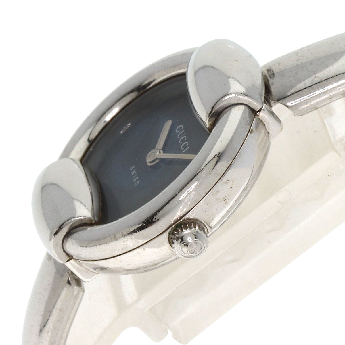 GUCCI round face bangle Watches 1400L Stainless Steel/Stainless Steel Ladies