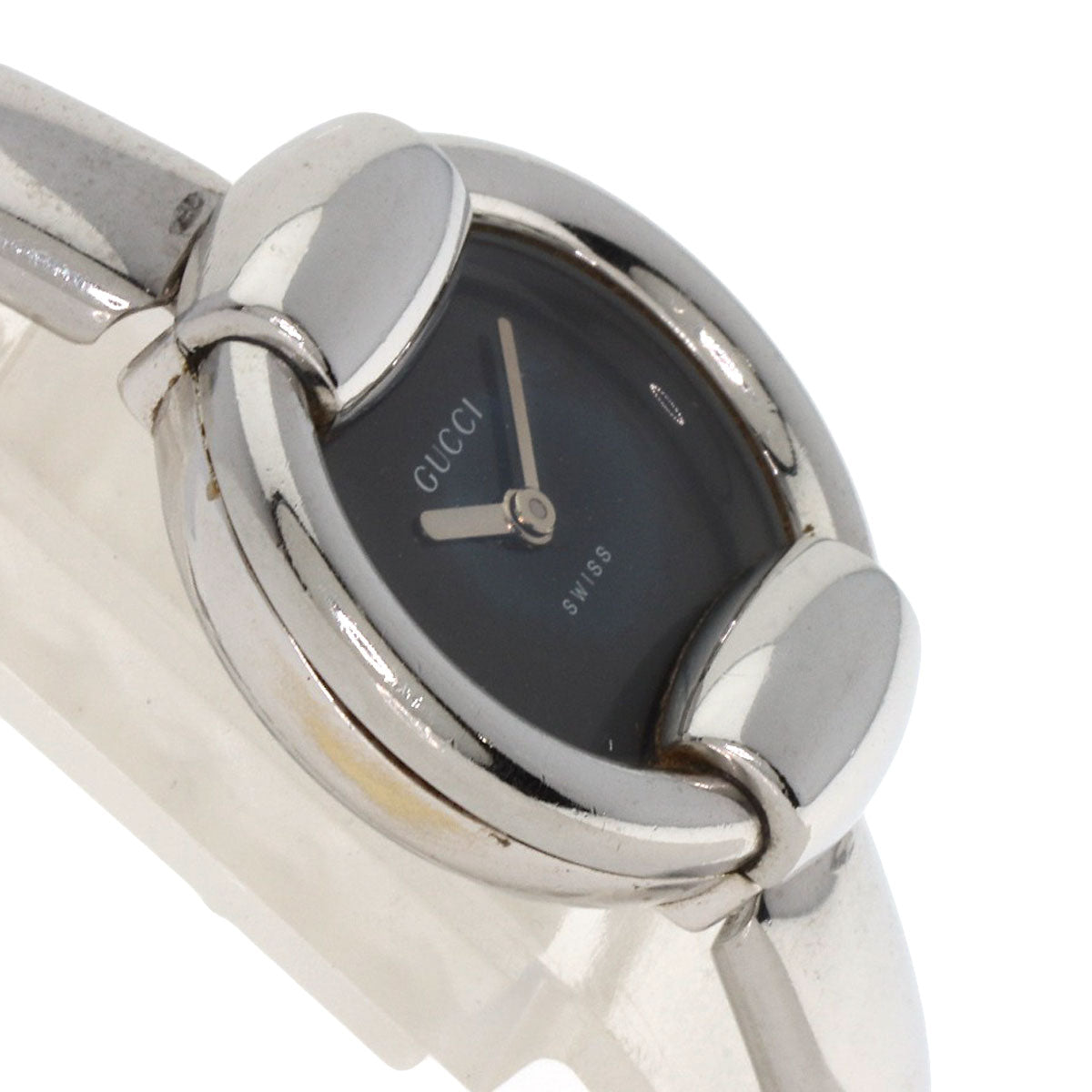 GUCCI round face bangle Watches 1400L Stainless Steel/Stainless Steel Ladies