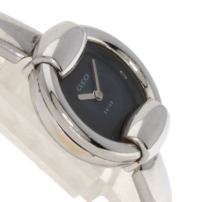 GUCCI round face bangle Watches 1400L Stainless Steel/Stainless Steel Ladies