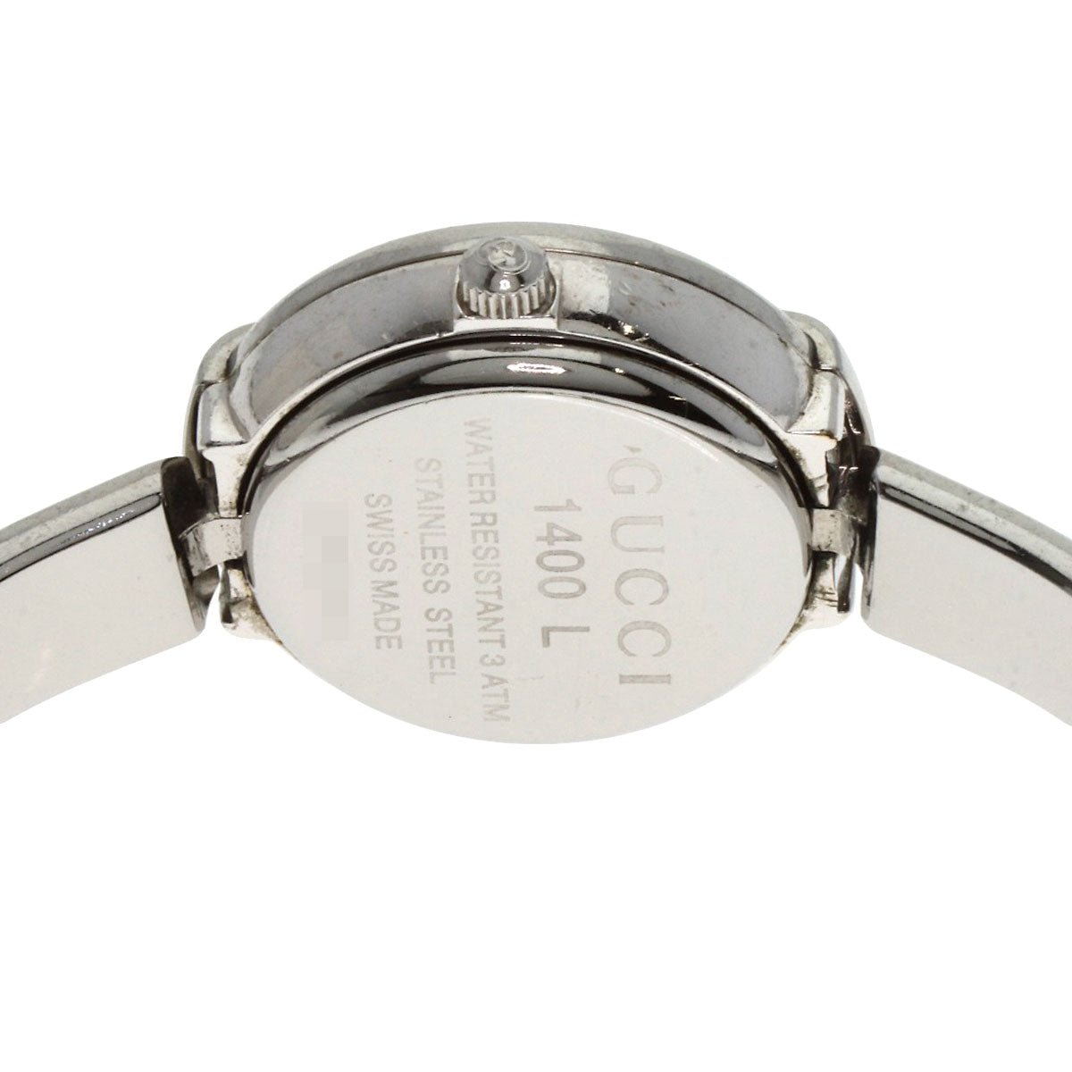 GUCCI round face bangle Watches 1400L Stainless Steel/Stainless Steel Ladies