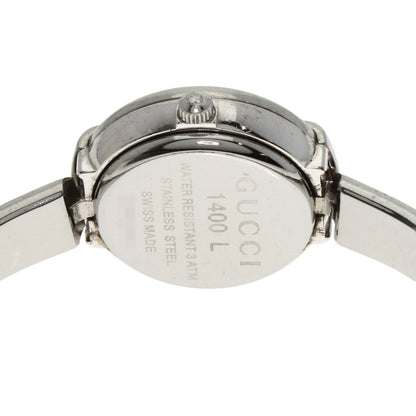 GUCCI round face bangle Watches 1400L Stainless Steel/Stainless Steel Ladies