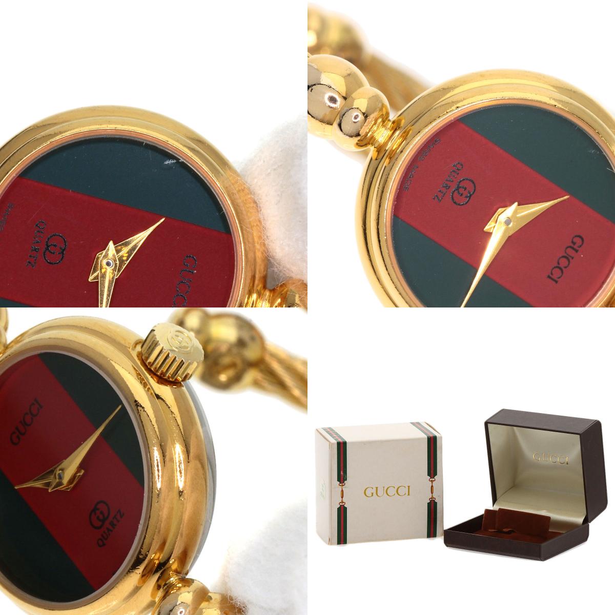 GUCCI Sherry line Watches 2047.1L Gold Plated/Gold Plated Ladies