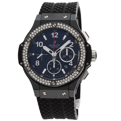 HUBLOT Big Bang Black Magic Diamond Watches 301.CV.130.RX.114 titaniumCeramic/Rubber mens
