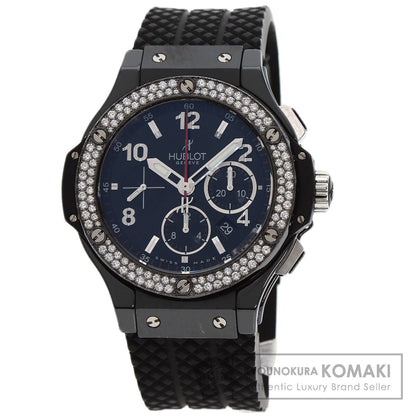 HUBLOT Big Bang Black Magic Diamond Watches 301.CV.130.RX.114 titaniumCeramic/Rubber mens