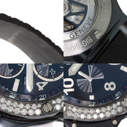 HUBLOT Big Bang Black Magic Diamond Watches 301.CV.130.RX.114 titaniumCeramic/Rubber mens