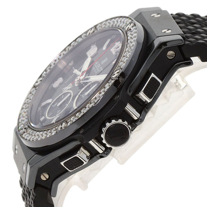 HUBLOT Big Bang Black Magic Diamond Watches 301.CV.130.RX.114 titaniumCeramic/Rubber mens
