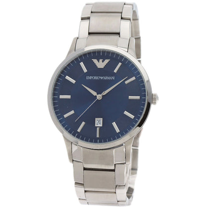 Emporio Armani Round face Watches AR2477 Stainless Steel/Stainless Steel mens