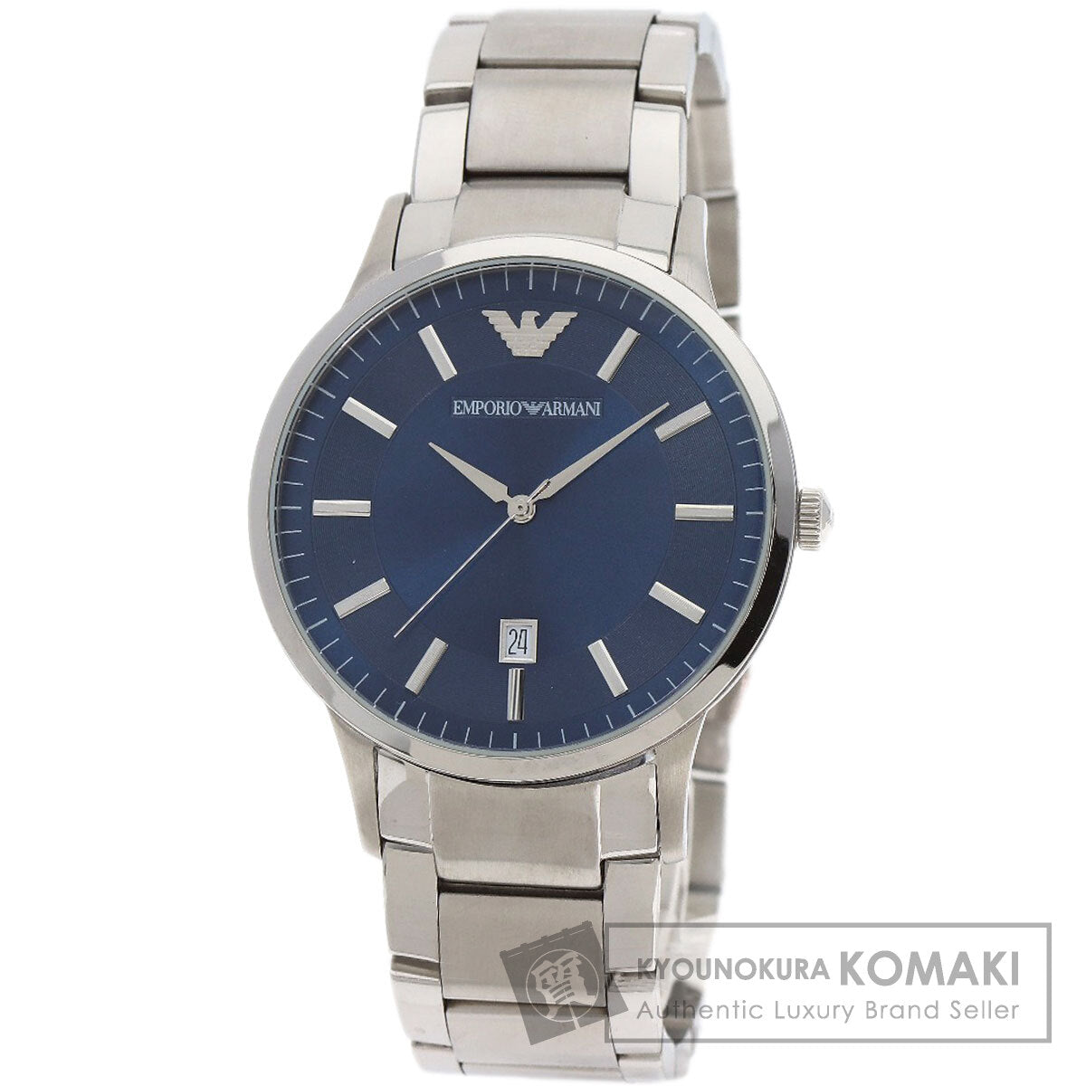 Emporio Armani Round face Watches AR2477 Stainless Steel/Stainless Steel mens