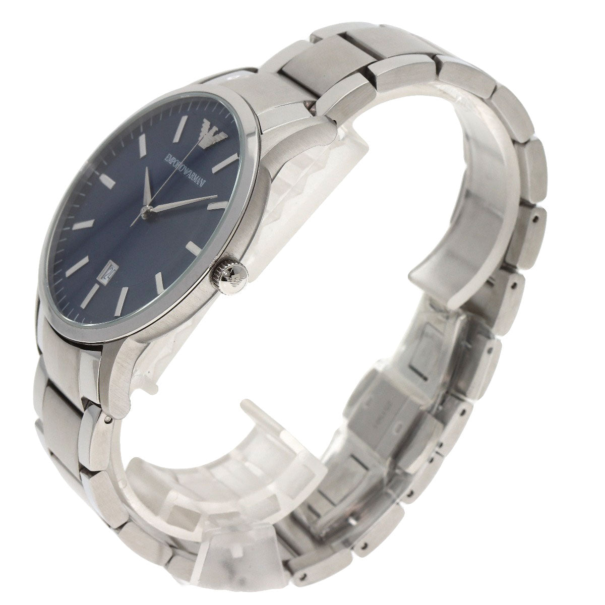 Emporio Armani Round face Watches AR2477 Stainless Steel/Stainless Steel mens