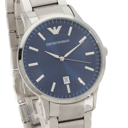 Emporio Armani Round face Watches AR2477 Stainless Steel/Stainless Steel mens