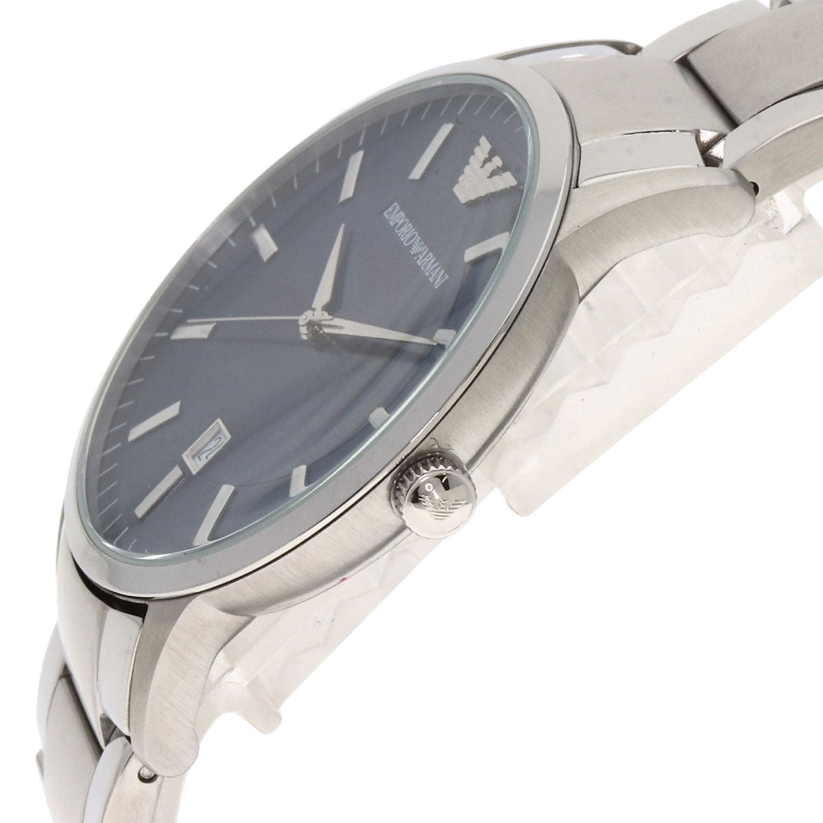 Emporio Armani Round face Watches AR2477 Stainless Steel/Stainless Steel mens