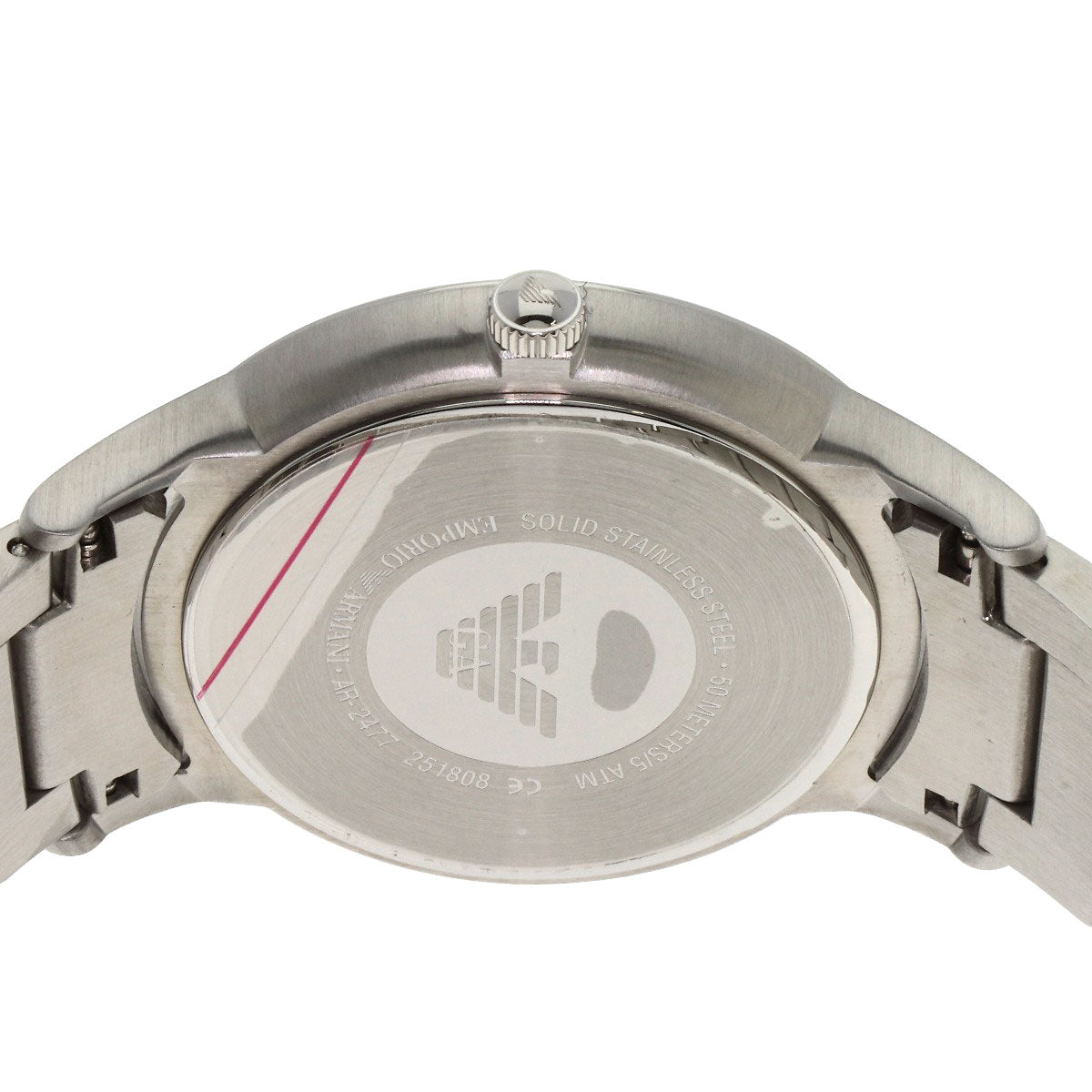 Emporio Armani Round face Watches AR2477 Stainless Steel/Stainless Steel mens