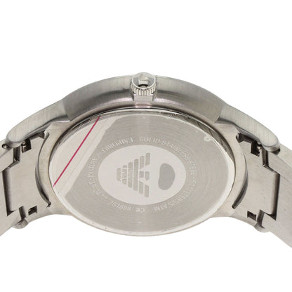 Emporio Armani Round face Watches AR2477 Stainless Steel/Stainless Steel mens