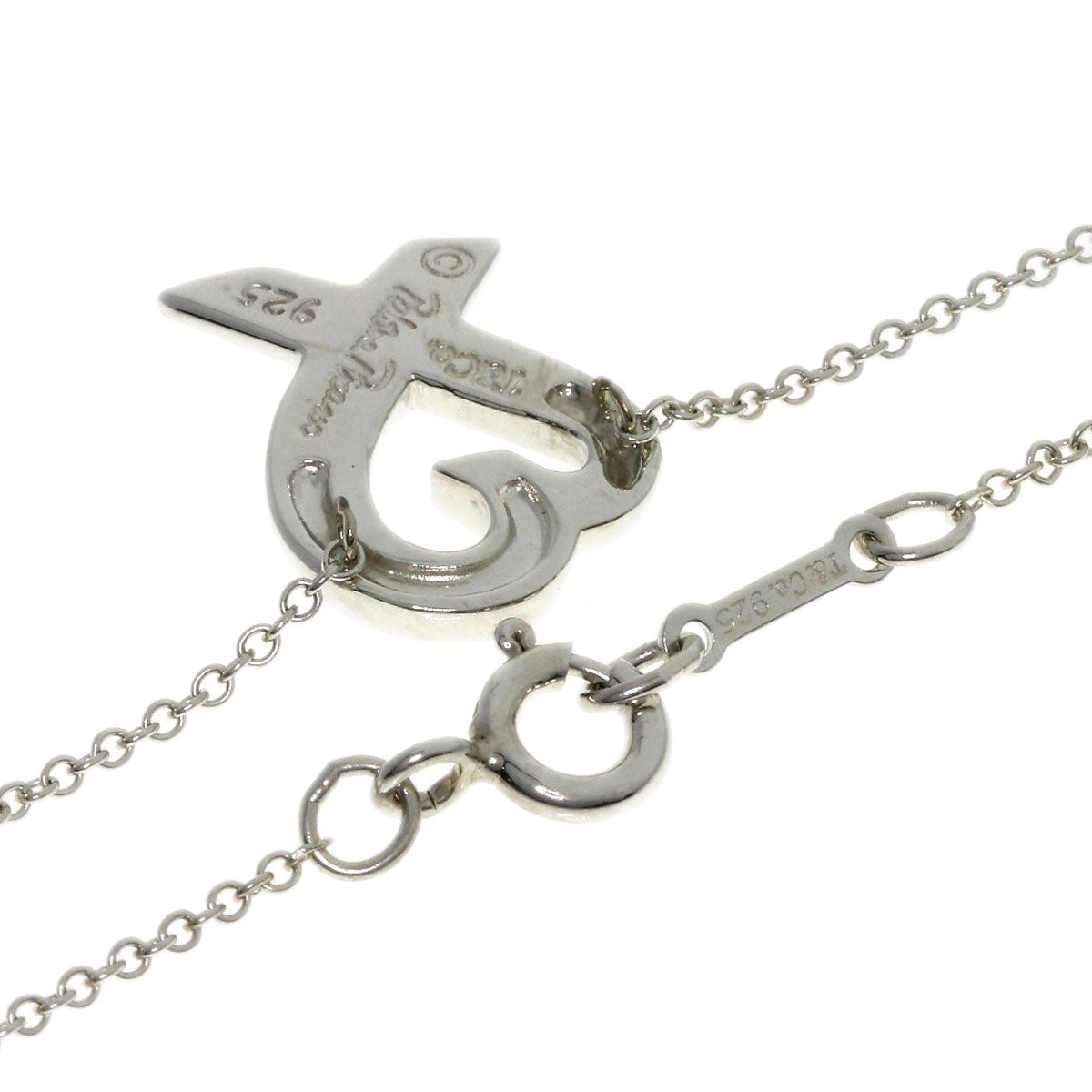 TIFFANY&Co. Loving Heart 1P Pink Sapphire Necklace Silver Ladies [Used]