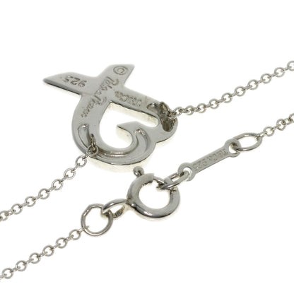 TIFFANY&Co. Loving Heart 1P Pink Sapphire Necklace Silver Ladies [Used]