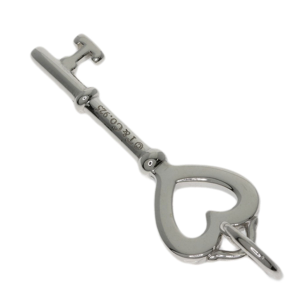 TIFFANY&Co. Heart key Pendant top Silver Ladies [Used]