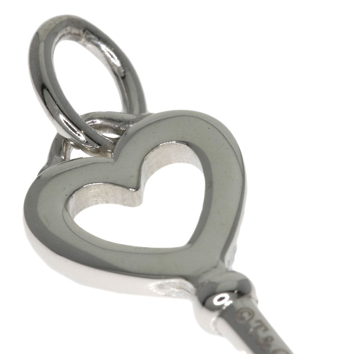 TIFFANY&Co. Heart key Pendant top Silver Ladies [Used]