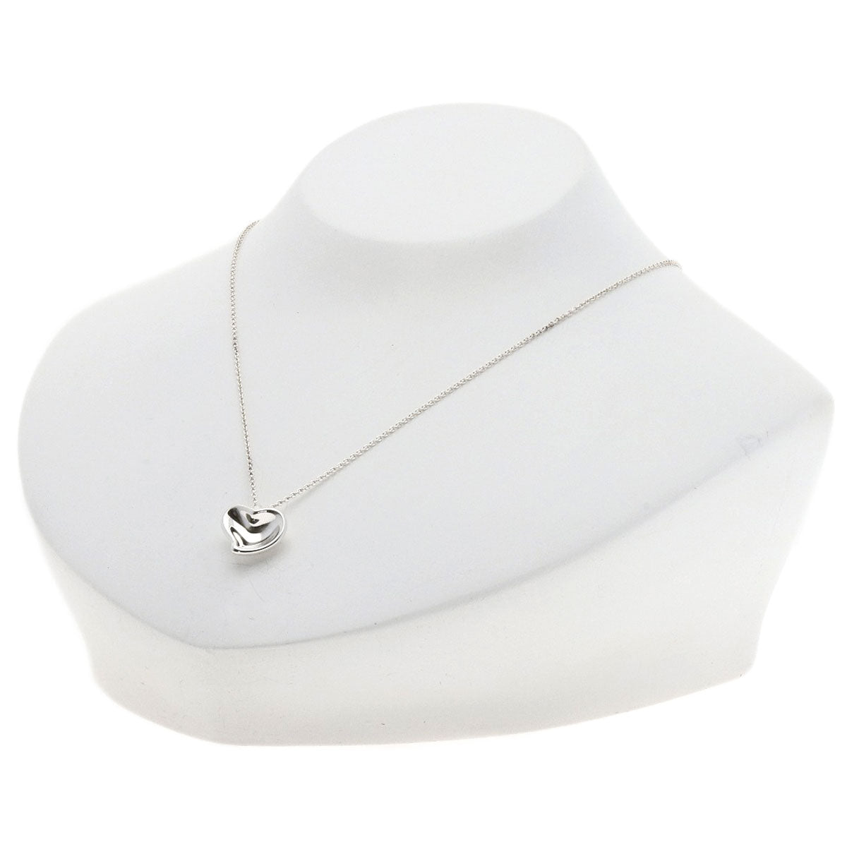 TIFFANY&Co. Full heart Necklace Silver Ladies [Used]