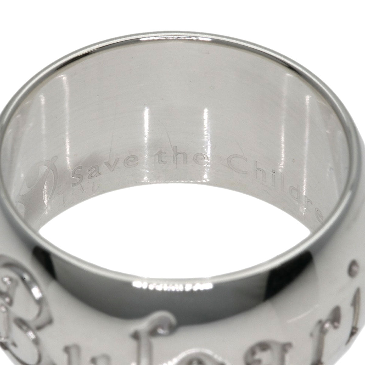 BVLGARI Save the children Ring Silver Ladies [Used]