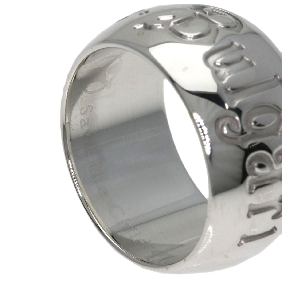 BVLGARI Save the children Ring Silver Ladies [Used]