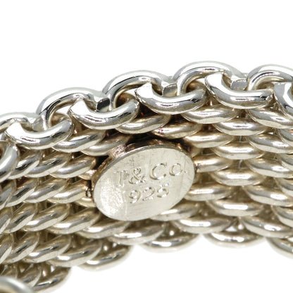 TIFFANY&Co. Somerset mesh Ring Silver Ladies [Used]