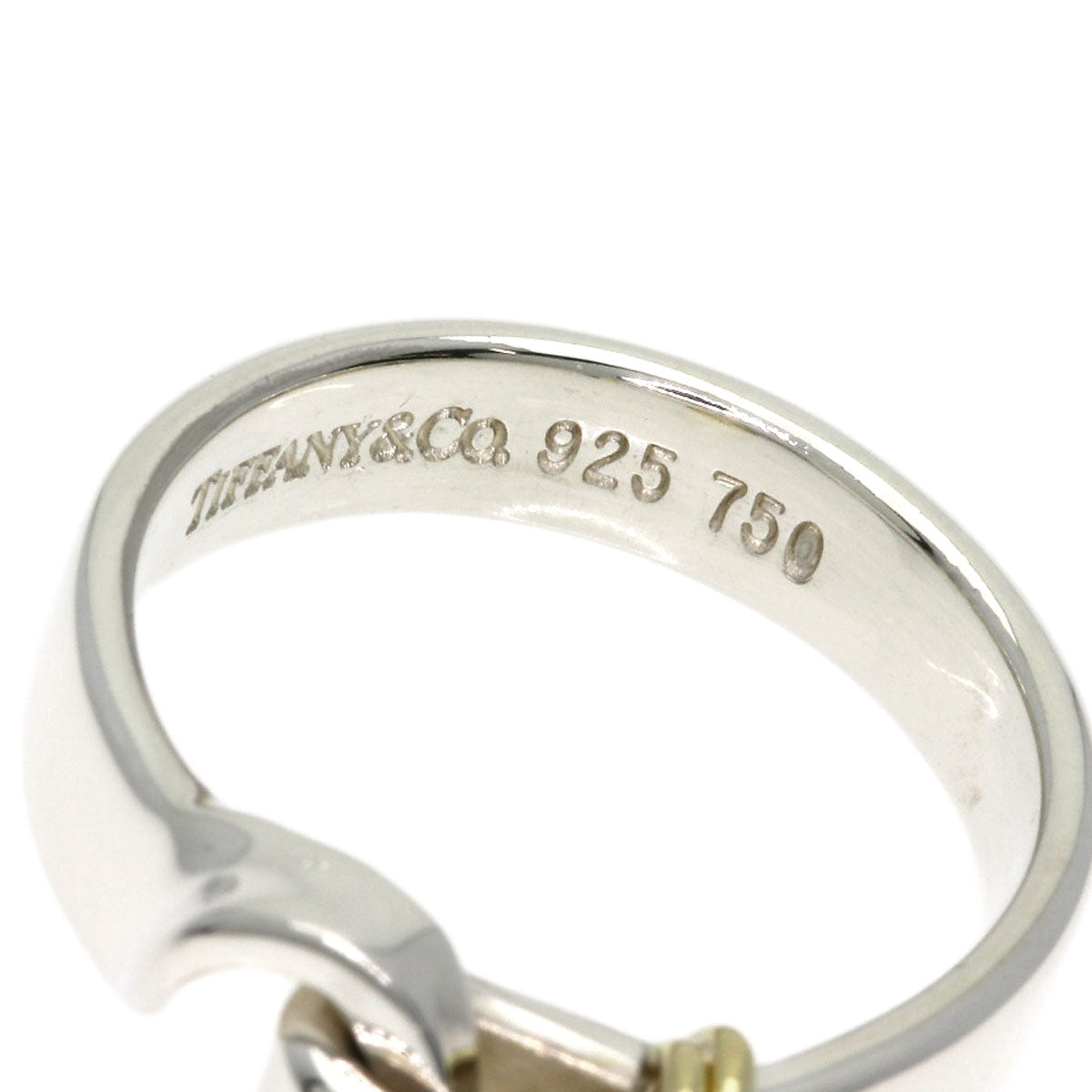 TIFFANY&Co. Hook & Eye Ring Silver 18K Yellow GoldLadies [Used]