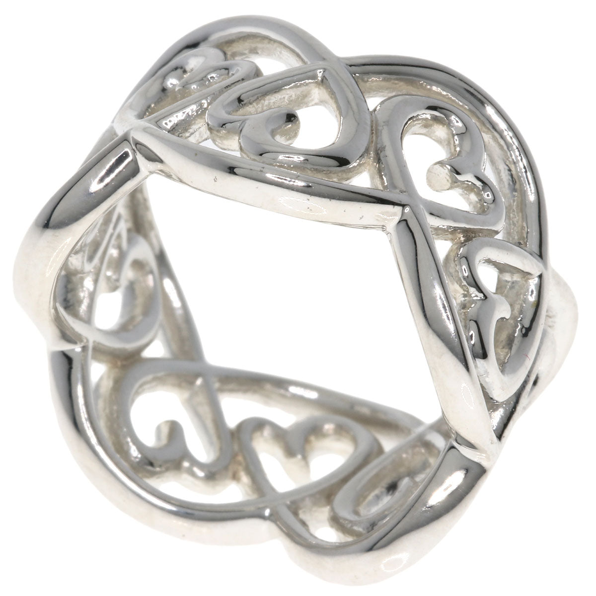 TIFFANY&Co. Loving Heart Swirl Ring Silver Ladies [Used]
