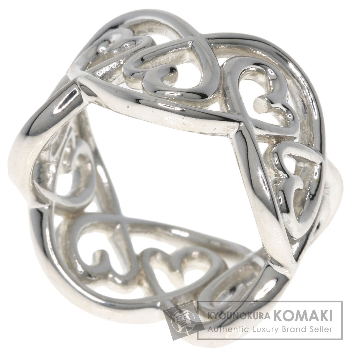 TIFFANY&Co. Loving Heart Swirl Ring Silver Ladies [Used]