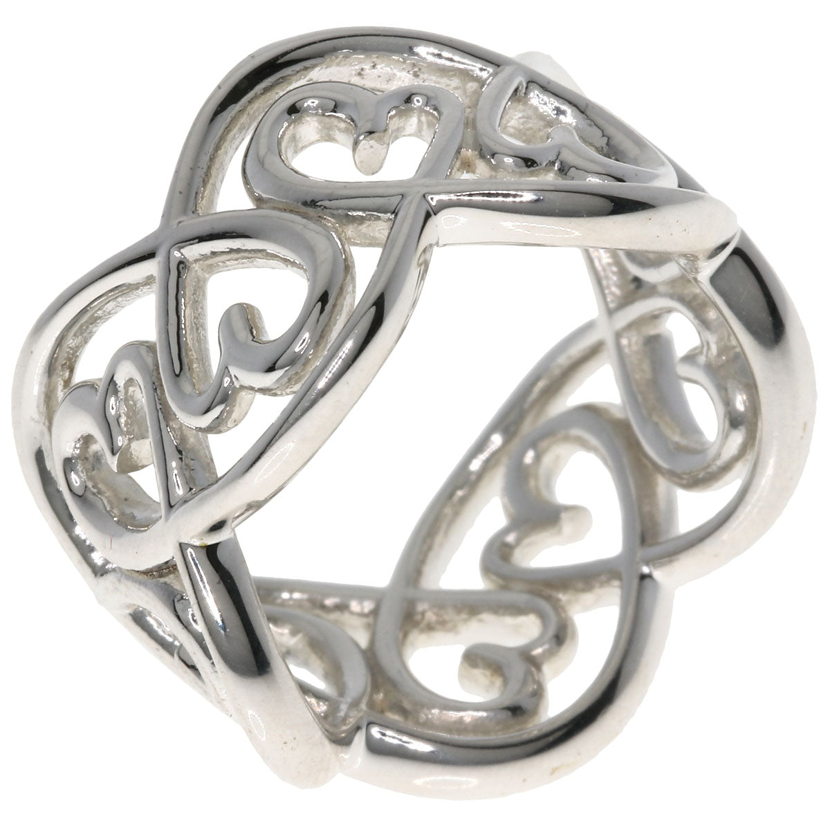 TIFFANY&Co. Loving Heart Swirl Ring Silver Ladies [Used]